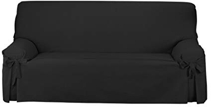 Martina Home Sofabezug Schleifen Turia 3-Sitzer, Schwarz