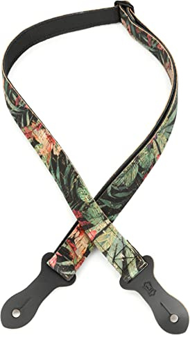 Levy's Leathers Cork Mandolin, Ukulele, and Guitar Strap; Folk Instruments Series - Rainforest (MX23ALL-005)