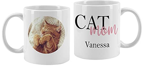 Herz & Heim® Kaffeetasse mit Foto selbst gestalten für Tierliebhaber Cat Mom
