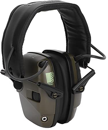 Hearing and Noise Reduction Earmuffs, Electronic Shooting Ear Defenders,Protection Foldable Shooters Hearing Earmuff Fits Adults and Kids(14 * 13 * 11cm-green)