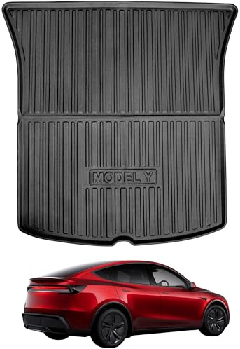 TLECTRIC Kofferraummatte für Tesla Model Y 2022–2024 & ab 2025 Juniper – Passgenau, Wasserdicht, Hoher Rand – Für hinteren Kofferraum (Trunk)