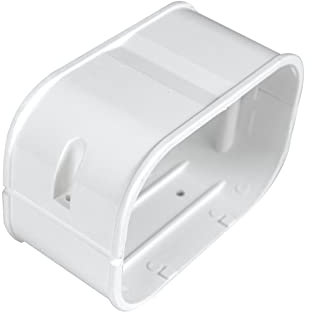 Pearwow Acoplador decorativo de PVC de 10 cm de ancho, accesorios para aire acondicionado mini split sin conductos, sistemas de bombas de calor