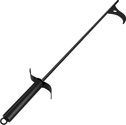 Fire Pit Poker 40 inch Extra Long Heavy Duty Steel Fire Poker Outdoor Portable Detachable Campfire Poker Stick for Fireplace Camping Fire Stove Hiking(styleB)