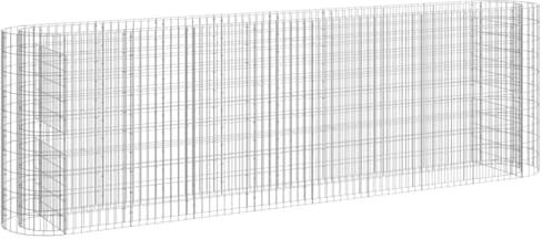 vidaXL Gabionen-Hochbeet Verzinktes Eisen 330x50x100 cm