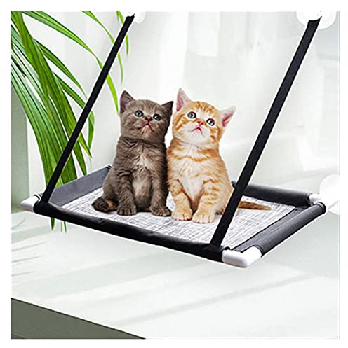Hängematten/Katzen Hängematte Katze Balkon Hängemattenlager 44 £ - Sitz Saugnäpfe Platz sparen Katzenbett, Haustier Stilling Seat Safety Cat Fenster Barsch for große Katzen Haustier Hängematte ( Color