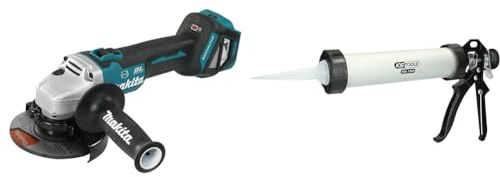Makita DGA513Z Akku-Winkelschleifer 18 V (ohne Akku, Ohne Ladegerät), (L X B X H) 382 X 140 X 145 Mm & KS Tools 980.1000 Hand-Kartuschen-Pistole 310 ml, 340mm