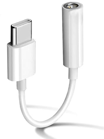 Apple MFi Zertifiziert USB C auf 3.5mm Kopfhörer Jack Adapter für iPhone 16/15/15 Pro/Pro Max/Plus, Typ C Aux Dongle Kabel für Samsung Galaxy S23/S23/S22/S21Ultra, MacBook, Note (weiß)
