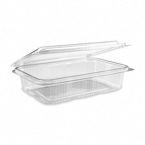 VEPATIM 50 Rechteckschale Aufbewahrungsbox klar mit Deckel 1000 ml PET