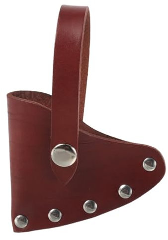 OSALADI Tree Cutting Ax Protective Cover Leather Sleeve Head Protective Sleeve for Outdoor Camping Camping Utensils