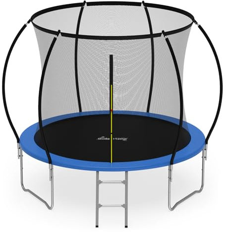 GALACTICA Trampoline 8FT with Safety Net & Ladder, Enclosure, Toddler Trampoline for 3+, Kids, Outdoor, Waterproof, Easy Assembly