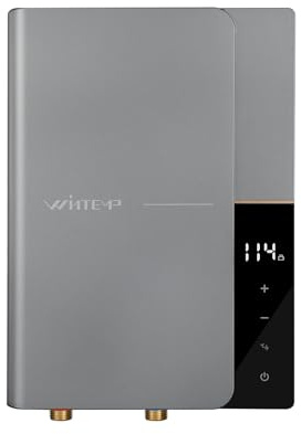 WINTEMP 13kW Tankless Water Heater Electric 240V, On-Demand Hot Water, Self Regulating - Digital Temperature Display and Adjustable Temperature, Suitable for Bathroom Showers