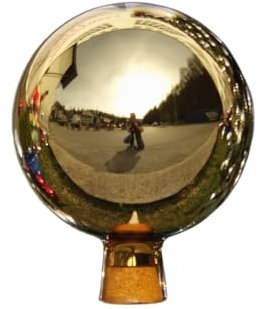 Glas-Bartholmes Rosenkugel Gartenkugel 15 cm, Gold, verspiegelt