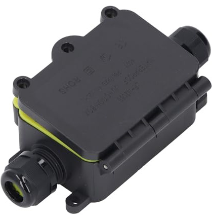 Haofy IP68 Water Proof Electrical Junction Box 2 Way Pa66 Box for LED Landscape Lighting, Suitable for Different LED Products and External Applications