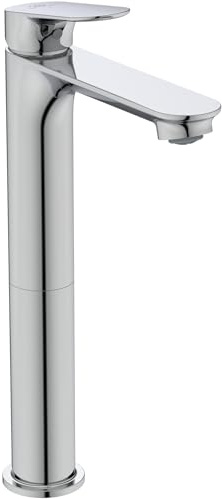 Ideal Standard Alero Waschtischarmatur, Auslaufhöhe 240 mm – Chrom | Wassersparender Wasserhahn Badezimmer, besonders langlebig, mit Ablaufgarnitur, BE185AA