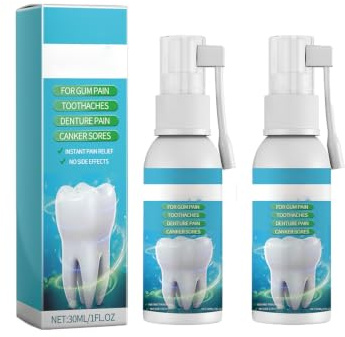 Spray De Regeneradoras De Encías,Gotas Para El Crecimiento Des La Encías,Composición Suave,Adecuado Para El Cuidado Oral,30ML*2PC