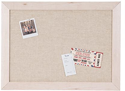 Bi-Office Kamashi Bianco Stoff Pinnwand, MDF Rahmen, 60x45cm