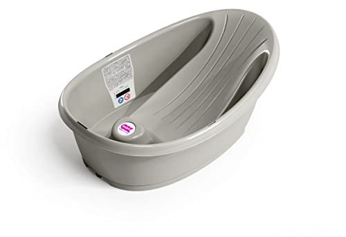 OKBaby Onda Baby Compact Shower Bath with Thermometer Grey