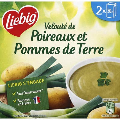 LIEBIG PURSOUP' Soupe poireaux pomme de terre - Les 2 briques de 30cl