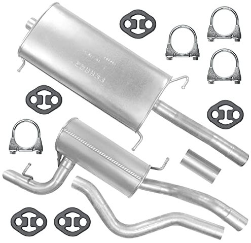 Adamot Schalldämpferset Auspuffanlage Auspuff für 2.2 CDI Mercedes Vito 109 111 115 W639 Viano W639 SWB