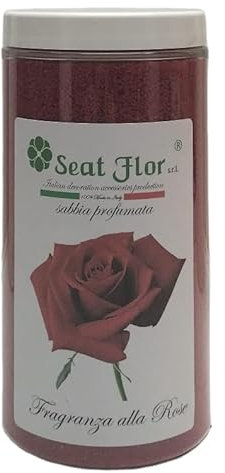 Seat Flor srl® Sabbia colorata, sabbia profumata, sabbia profumata per posacenere e decorazioni, barattolo da 750 gr. (Rosa)