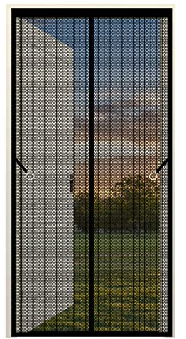 Fliegenschutzgitter Für Fenster 65 x 180 cm Fliegengitter Für Fenster Ohne Bohren Automatisches Schließen Magnet Fliegengitter Für Alle Universalfenster, Schwarz