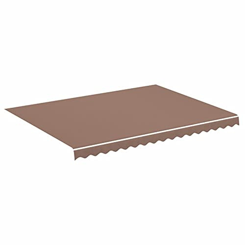 Tidyard Tessuto di Ricambio per Tenda da Sole,Tenda da Esterno,Ombrellone da Giardino,Tessuto per Tende da Sole,Tessuto di Ricambio,Telo Tenda da Sole,Marrone 4x3 m