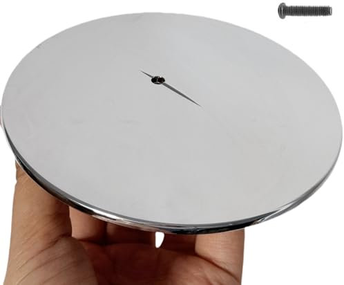 SopimusZ Tappo di ricambio per scarico doccia, cromato, 115 mm