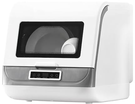 Table Top Dishwasher 4 Programs Mini Dishwasher with Touch Control, Built-in Water Tank,LED Display,Auto-drying, Baby Care & Fruit Wash, Perfect for Small Families, Couples (High match)