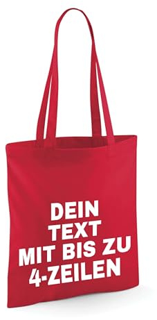 NIMAMA Tragetasche Jutebeutel Bedrucken Lassen - Mit Wunschtext personalisiert - Einkaufstasche als Geschenk für Damen und Herren selbst gestalten