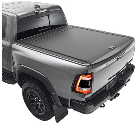 YBDFCBF Pickup-Aluminium-Tonneau-Abdeckung, echte einziehbare elektrische rollende Ladefläche, kompatibel mit VW AMAROK 2005–2024. Nachrüstung des hinteren Fachdeckels verdickt(Combination Lock)