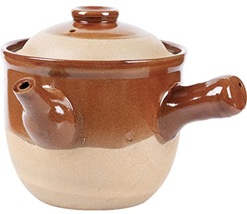 PRETYZOOM Cocotte En Terre Cuite Traditionnelle 1,5 l Marmite à Remède Résistante Haute Température Cuisson Gaz Pour Médecine Chinoise Usage Domestique