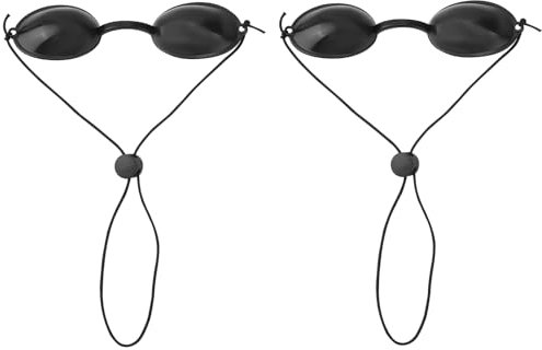 BOXOB 2 Pairs Protective Goggles for Red Light Eye Protection, Tanning Bed Goggles for Women Sun Bed Tanning Eyewear Sunbed Glasses for Sunbathing IPL LED Light Process