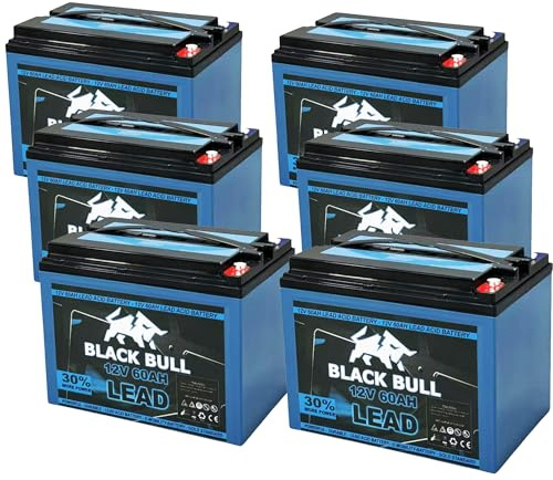 BLACKBULL Akku 72V 60Ah AGM VRLA Blei-Gel – Schraubanschluss – Ersatz für 58Ah – passend für Futura, Stormborn, Econelo, eLazzy, Golfcart, USV, Solar, Reha, Elektromobile