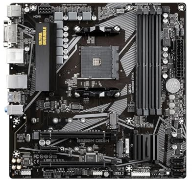 Placa Madre Fit For Gigabyte B550M DS3H Micro-ATX B550 DDR4 4266(OC) MHz M.2 Nueva Placa Base PCI-E 4.0 de 128G con Doble Canal y Socket AM4