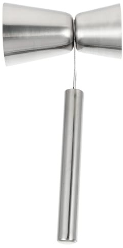 TOYANDONA Stainless Steel Double-Ended Measuring Jigger Cup Accurate Cocktail Scale Multi-Function Bartending Tool for Gin Wine Spirits Bar Use