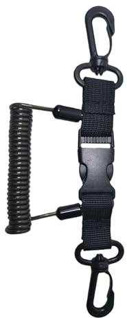 perfk Lanière de plongée sous-Marine pour Appareil Photo de plongée, dragonne Polyvalente avec Clip et Boucle à dégagement Rapide pour Les activités de