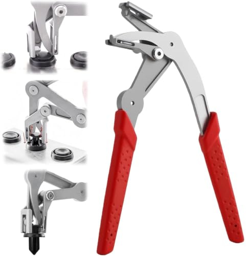 Car Clip Pliers, Professional Automotive Clip Removal Tool, Plastic Clip Pliers for Door Panel and Dashboard Disassembly, Trim Clip Removal Tool with Snap Ring Function for Stubborn Clip Extraction