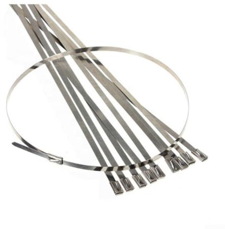 Sujetacables de acero inoxidable para sistemas fotovoltaicos, clips de alambre robustos y correas de agrupación para instalación de paneles solares, cierres metálicos resistentes a la intemperie con