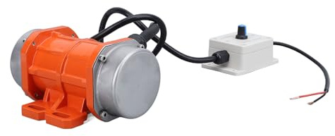 Bewinner DC 12V Concrete Vibrator Motor 4000RPM Brushless – 60W IP65 Aluminum Alloy Electric Vibrating Motor with Speed Controller for Shaker, Vibration Table & Feeder (20W)