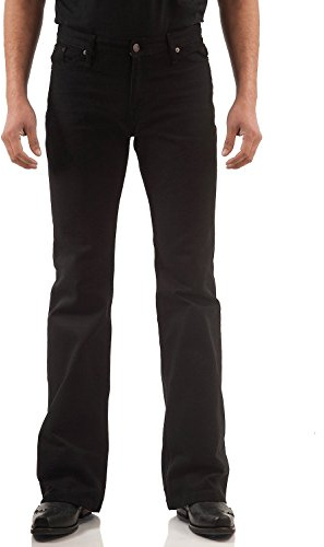 Bootcut höftutsvängda byxor svart, svart, 34W x 36L