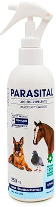 ZOTAL PARASITAL Loción Repelente para Mascotas - 250 ml - Protección Efectiva contra Insectos y Parásitos - Ingredientes Naturales