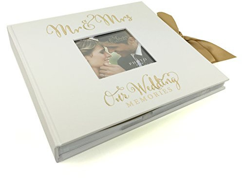 ukgiftstoreonline Large Wedding Photo Album 50 6x8 with verse design Gift