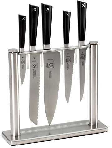 Mercer Culinary M19100 Zum 6-Piece Knife Block Set, Stainless Steel, 31.4 x 10.6 x 36.2 cm