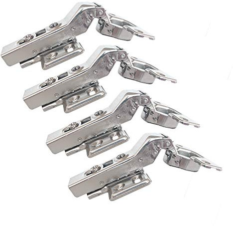 LIKERAINY 30 Grad Clip Top Winkelscharniere 35mm mit Dämpfung Scharnier für Polygonale Schranktür Topfscharnieren für Küchenschrank Kleiderschrank Möbel 4 Stück