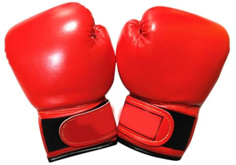 Garneck 6oz Boxing Gloves Red Heavy Bag Gloves Children Gloves Boxing Gloves Kids Gloves Punching Mitts Boxing Training Gloves for Children Kids Beginners