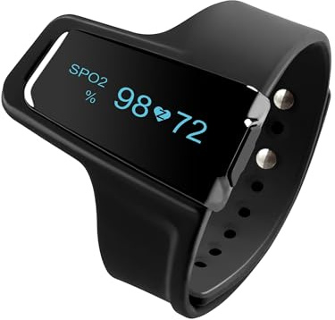 Pulox Checkme O2 Handgelenk Pulsoximeter mit Ringsensor & App
