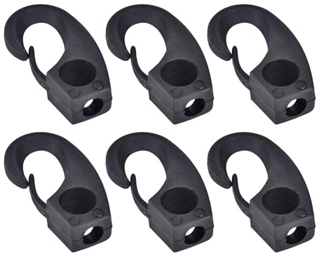 ANKROYU 6 Pezzi Kit di Attrezzatura per Ponte Kayak in Nylon, Ganci per Cinghie di Ancoraggio per Ammortizzatori di Ancoraggio, Accessorio per Canoa per Barche da Kayak