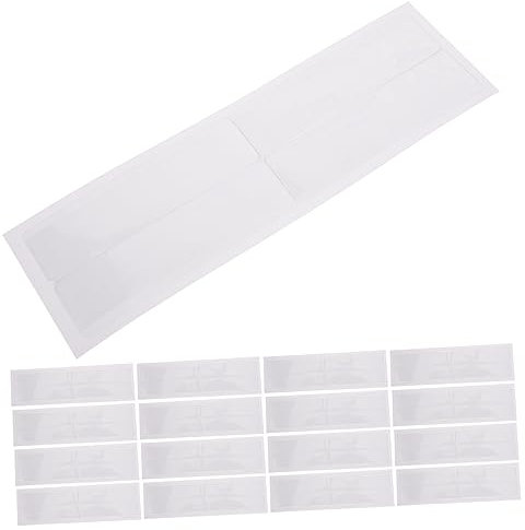 YARNOW Etikettenhalter Selbstklebend 11x3cm Transparente Pvc Kartenhüllen Mit Aufkleber Für Büro Lager Und Schule 40 Stück