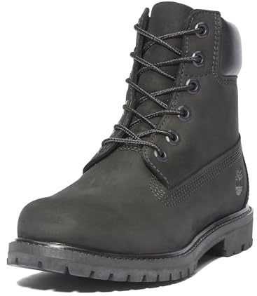 Timberland 6 Premium Waterproof Boot, Stivali Donna, Nero-Nuovo 2024, 40 EU Larga