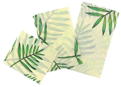 PRETYZOOM 3pcs Beeswax Food Wraps Sandwich Wraps Food Packing Paper for Store Oil Beeswax Paper